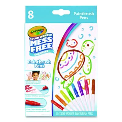 Color Wonder Paintbrush Pens, Assorted Colors, 8/Pack