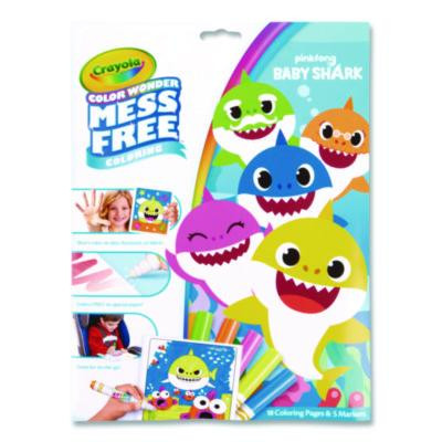 Pinkfong Baby Shark Color Wonder Kit, Includes Five Markers, Ages 3 And Up, 18 Pages