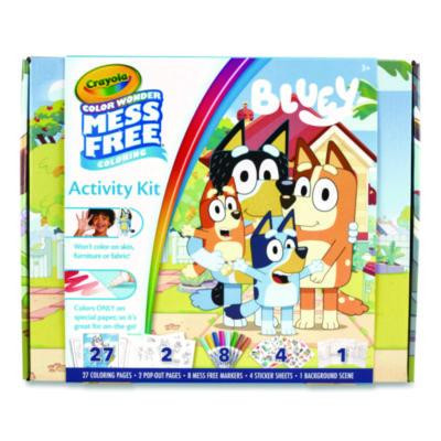 Bluey Color Wonder Activity Kit, Includes Eight Markers, Ages 3 And Up, 10 x 8 Sheets, 27 Pages
