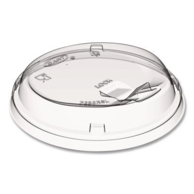 Prima Strawless Plastic Lids, Fits 12 Oz To 26 Oz Cold Cups, Clear, 100/Sleeve, 10 Sleeves/Carton