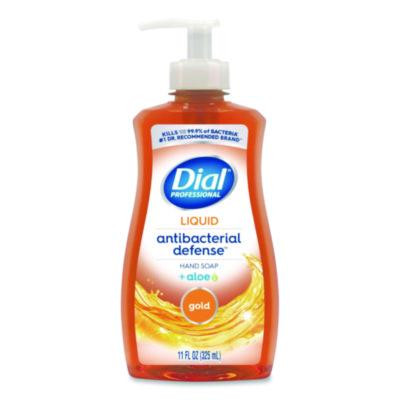 Antibacterial Defense Gold Hand Soap + Aloe, Original Scent, 11 Oz Pump Bottle, 12/Carton