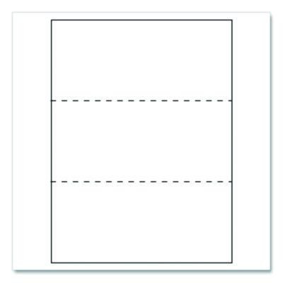 Custom Cut-Sheet Copy Paper, 92 Bright, Micro-Perf Every 3.66", 20 Lb Bond, 8.5 x 11, White, 500 Sheets/Ream, 5 Reams/Carton