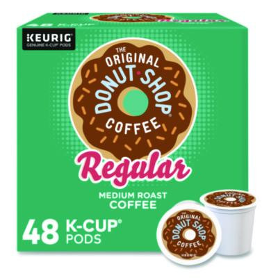 Donut Shop Coffee K-Cups, Regular, 0.39 Oz, 48/Box