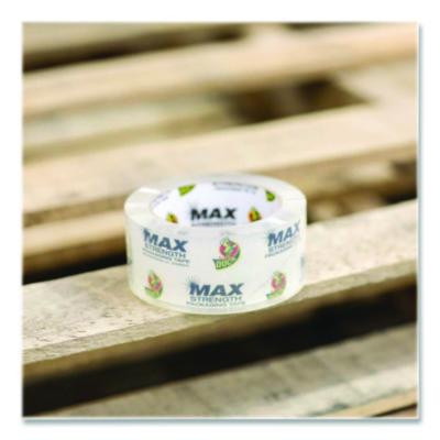 Max Packing Tape, 3" Core, 1.88" x 54.6 Yds, Crystal Clear, 4 Rolls/Pack