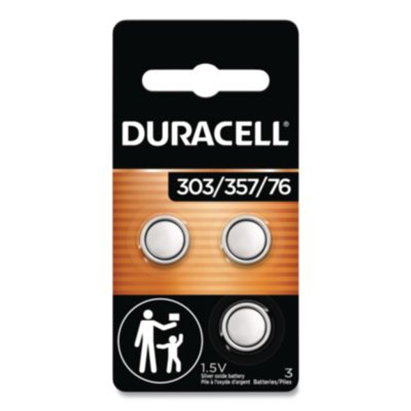 Button Cell Battery, 303/357, 1.5 V, 3/Pack