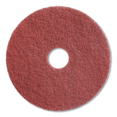 Twister Floor Pad, 17" Diameter, Red, 2/Carton