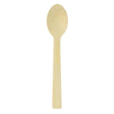Bamboo Cutlery, Mediumweight Spoon, Paper, Light Golden, 100/Pack, 10 Packs/Carton