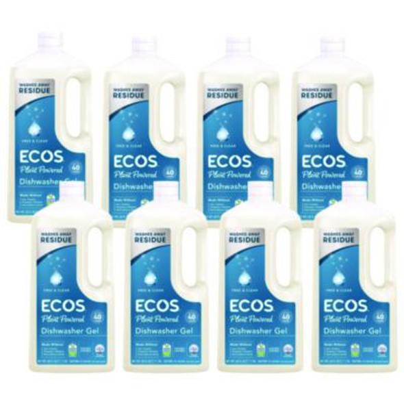 Automatic Dishwasher Gel, Free And Clear, 40 Oz Bottle, 8/Carton