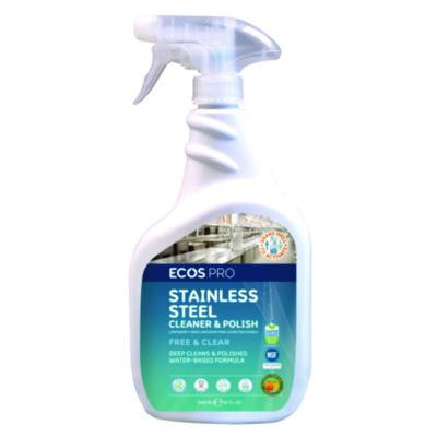 Stainless Steel Cleaner And Polish, 32 Oz Spray Bottle, 6/Carton