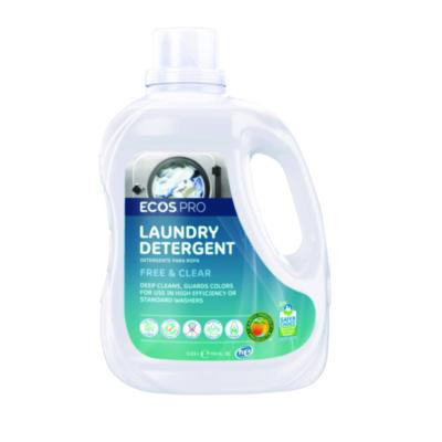 Laundry Detergent Liquid, Free And Clear, 170 Oz Jug, 2/Carton