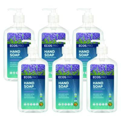 Liquid Hand Soap, Lavender Scent, 17 Oz, 6/Carton