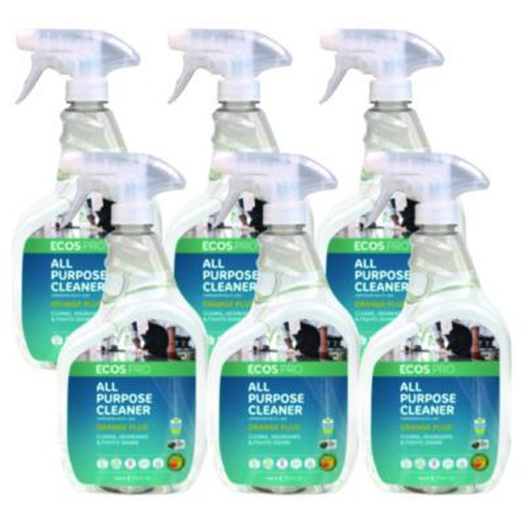 Orange Plus All-Purpose Cleaner And Degreaser, Citrus Scent, 32 Oz Spray Bottle, 6/Carton
