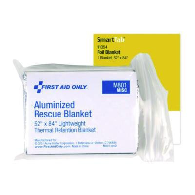 Smartcompliance Aluminized Rescue Blanket, 52 x 84, Silver