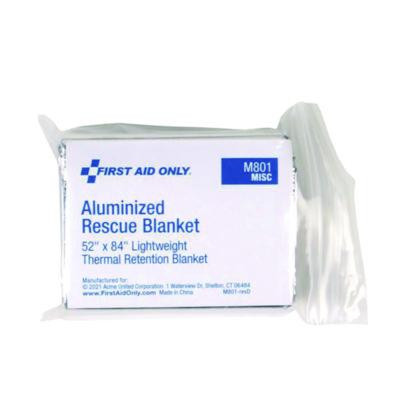 Smartcompliance Aluminized Rescue Blanket, 52 x 84, Silver