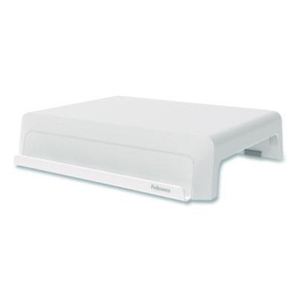 Breyta Monitor Stand, 13.94" x 11.97" x 3.23" To 5.9", White, Supports 33 Lb