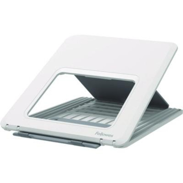 Breyta Laptop Stand, 9.25" x 10.55" x 0.55" To 8", White, Supports Up To 8.8 Lbs