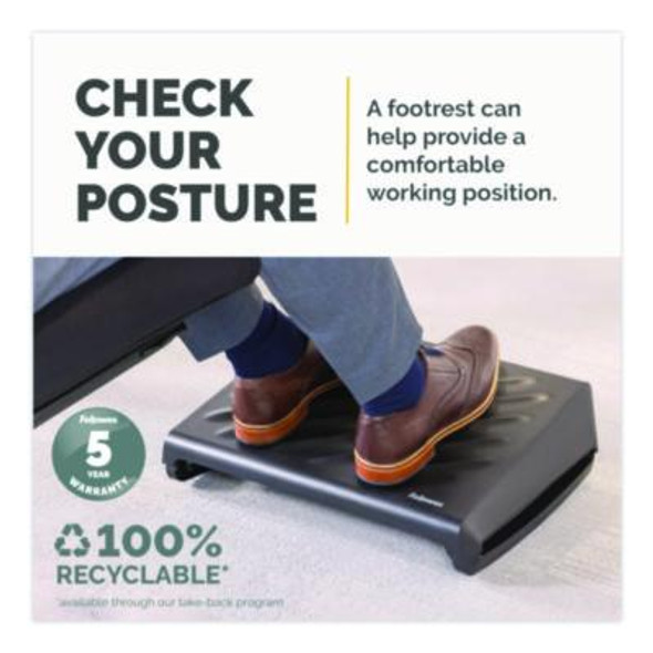 Breyta Foot Rest, 19.3 x 14.2 x 3.9, Black
