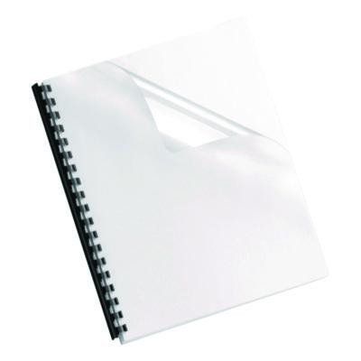 Crystals Transparent Presentation Covers For Binding Systems, Plastic, Square Corners, 11 x 8.5, Gloss Clear, 25/Pack