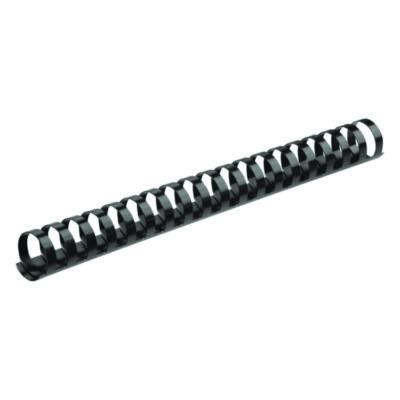 Plastic Comb Bindings For 11 x 8.5 Documents, 19 Rings, 1" (200-Sheet) Capacity, Black, 50/Pack