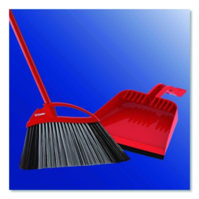 Powercorner Pet Pro Broom And Step-On Dust Pan, 56" Length, Red/Black/Gray