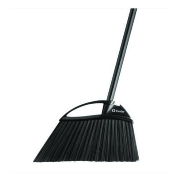 Outdoor Powercorner Angle Broom, 48" Handle, Black/Gray