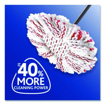 Ezwring Deep Clean Refill, Patented Microfiber, Custom Size For Ez Wring Mop Systems, Red/White, 4/Carton