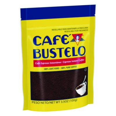 Cafe Bustelo Instant Coffee, Espresso, 3.5 Oz Packet, 24/Carton