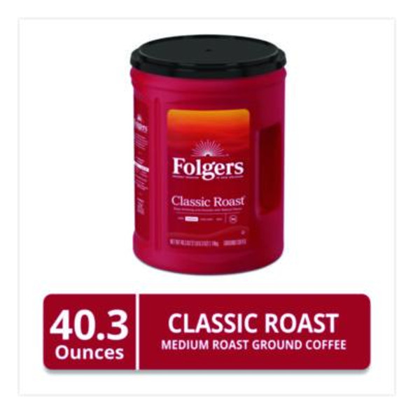 Classic Roast Ground Coffee, Classic Roast, 40.3 Oz Canister