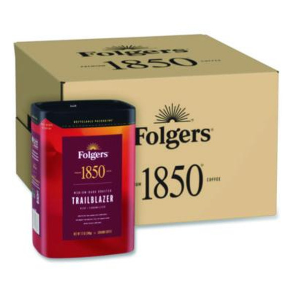 Trailblazer Roast Ground Coffee, 12 Oz Canister, 6/Carton