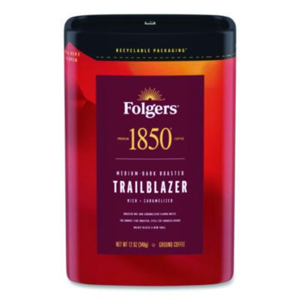 Trailblazer Roast Ground Coffee, 12 Oz Canister, 6/Carton