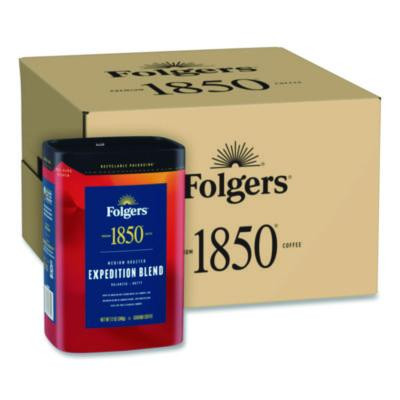 Expedition Blend Roast Ground Coffee, 12 Oz Canister, 6/Carton