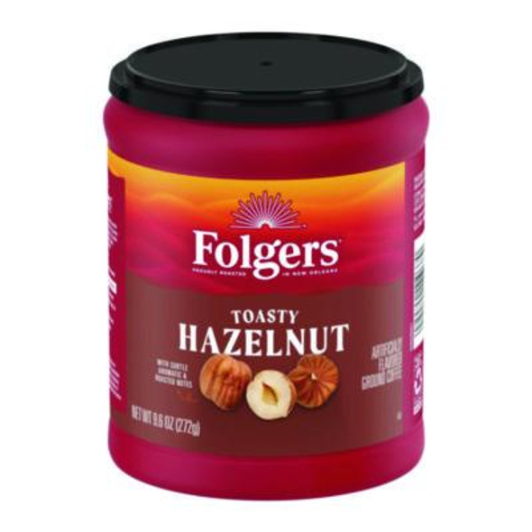 Toasty Hazelnut Ground Coffee, 9.6 Oz Can