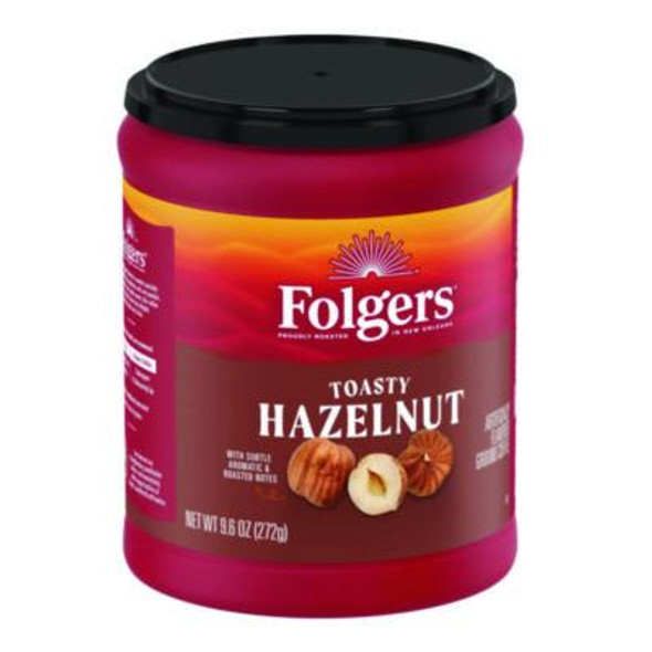 Toasty Hazelnut Ground Coffee, 9.6 Oz Can