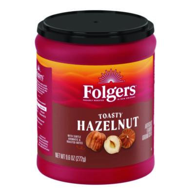 Toasty Hazelnut Ground Coffee, 9.6 Oz Can