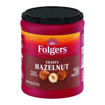 Toasty Hazelnut Ground Coffee, 9.6 Oz Can