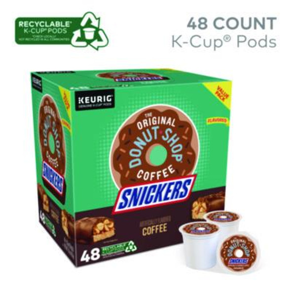 Snickers Flavored Coffee K-Cups, 48/Box