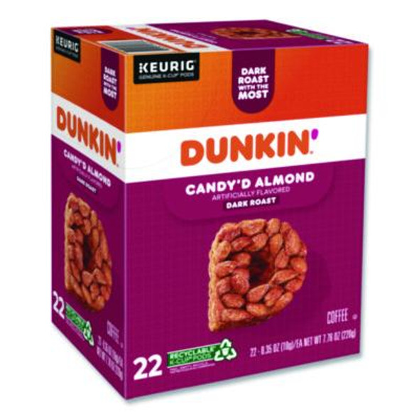 Candy'd Almond Coffee K-Cups, 0.35 Oz, 22/Box