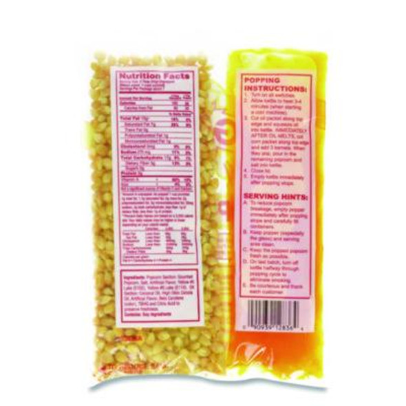Mega Pop Popcorn, Butter, 8 Oz Bag, 36 Bags/Carton