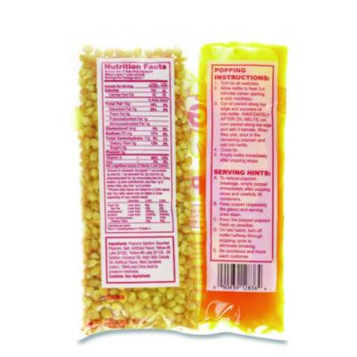 Mega Pop Popcorn, Butter, 8 Oz Bag, 36 Bags/Carton