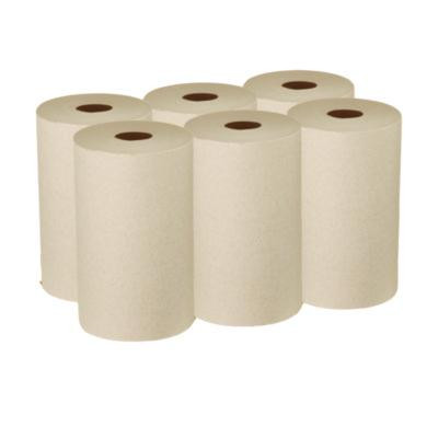 Pacific Blue Ultra Paper Towels, 1-Ply, 9" x 6,000 Ft, Brown, 6/Carton
