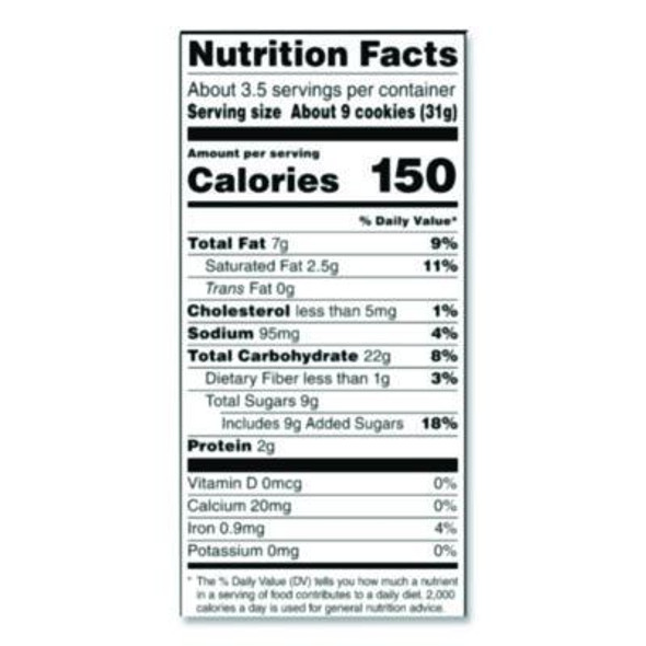 Mini Vanilla Creme Sandwich Cookies, 2.12 Oz Packet, 60/Carton