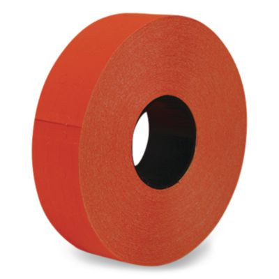One-Line Pricemarker Labels, Red, 2,500 Labels/Roll