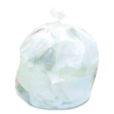 Low Density Can Liners, 30 Gal, 0.5 Mil, 30" x 36", Clear, Flat Pack, 250/Carton