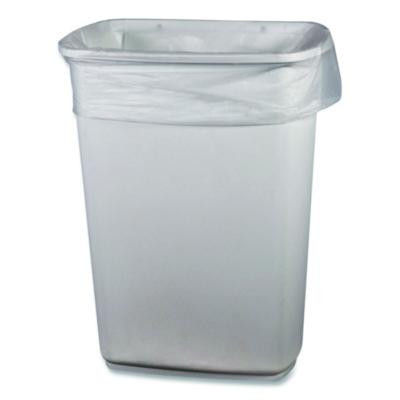 Linear Low-Density Can Liners, 16 Gal, 0.5 Mil, 24" x 32", Clear, 500/Carton