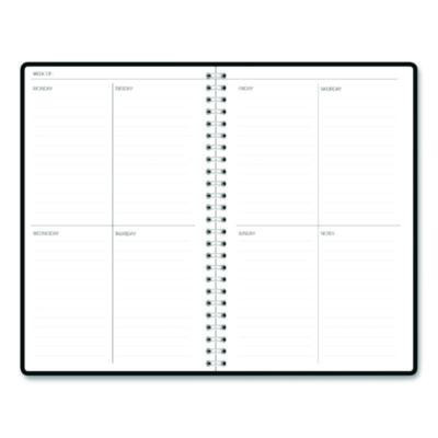 Recycled Non-Dated Monthly/Weekly Planner, Celestial, Blue/Gold Cover, Undated