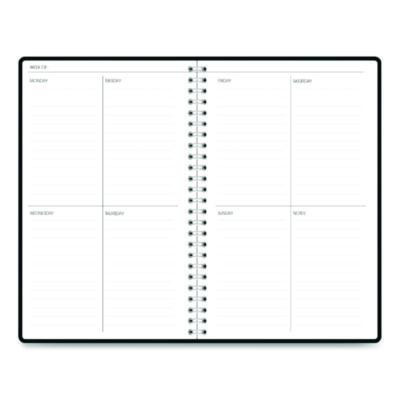 Recycled Non-Dated Monthly/Weekly Planner, Fall Floral, Multicolor Cover, Undated