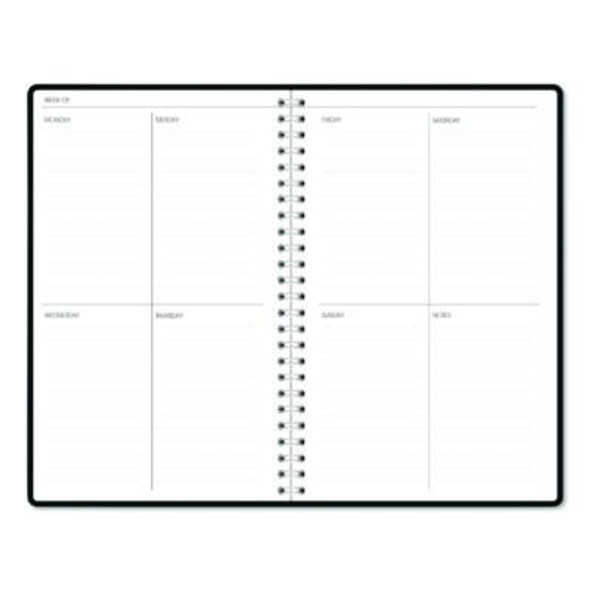 Recycled Non-Dated Monthly/Weekly Planner, Gold And Smoke, Multicolor Cover, Undated