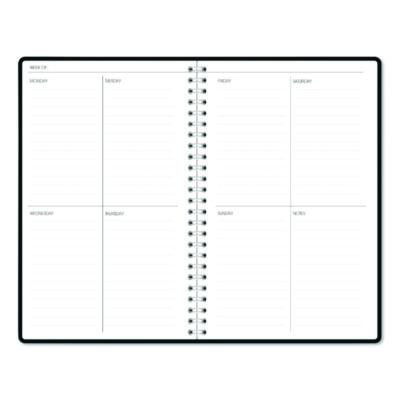 Recycled Non-Dated Monthly/Weekly Planner, Gold And Smoke, Multicolor Cover, Undated