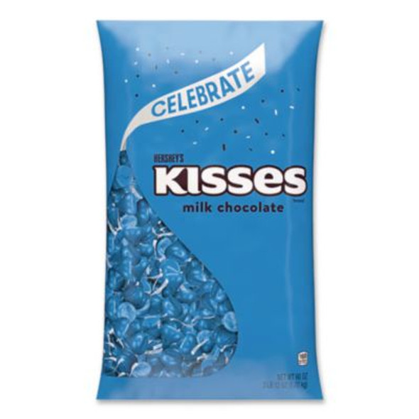 Kisses, Milk Chocolate, Dark Blue Wrappers, 60 Oz Bag