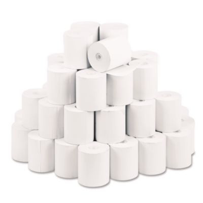 Direct Thermal Printing Thermal Paper Rolls, 3.13" X 230 Ft, White, 50/Carton